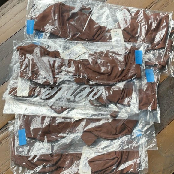 NWT Aerie SMOOTHEZ Mesh Unlined Bra In Universe - Picture 2 of 2